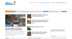 Desktop Screenshot of noticiasabsurdas.com